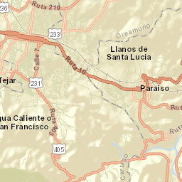 Cartago Street Map