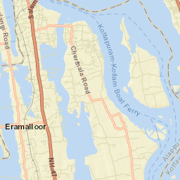 Aroor Street Map