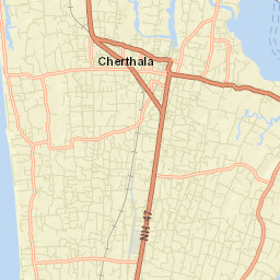 Shertallai Street Map