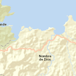 Nombre de Dios Street Map