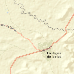 La Jagua de Ibirico Street Map