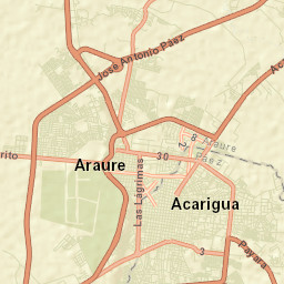Araure Street Map