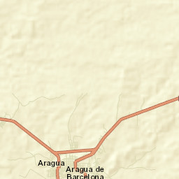 Aragua de Barcelona Street Map