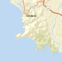 Quepos Street Map