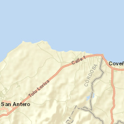 Coveñas Street Map