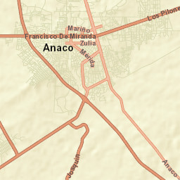 Anaco Street Map