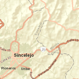Sincelejo Street Map