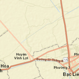 Bạc Liêu Street Map