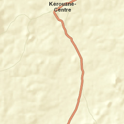 Kérouané Street Map