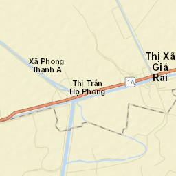 Huyện Giá Rai Street Map