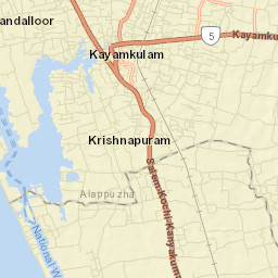Kayankulam Street Map