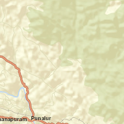 Punalur Street Map