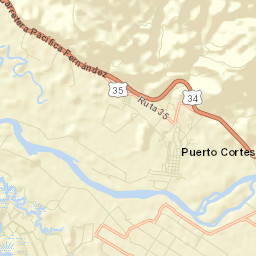 Ciudad Cortés Street Map