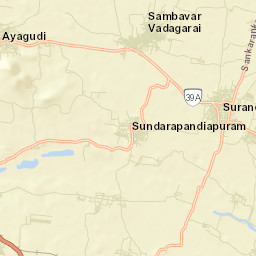Surandai Street Map