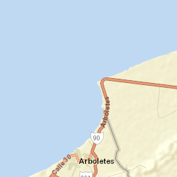 Arboletes Street Map