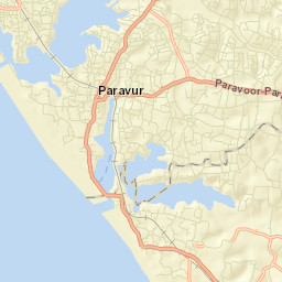 Paravur Tekkumbhagam Street Map