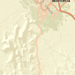 Montería Street Map