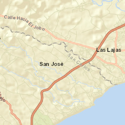 Las Lajas Street Map