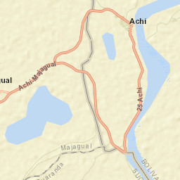 Achí Street Map