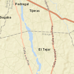 El Tejar Street Map