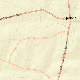 Kpandae Street Map