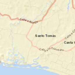 Distrito de Alanje Street Map