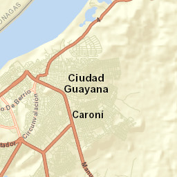 Ciudad Guayana Street Map