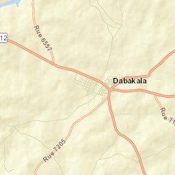 Dabakala Street Map