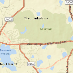 Anuradhapura District Street Map