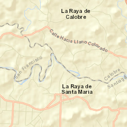 La Raya de Calobre Street Map