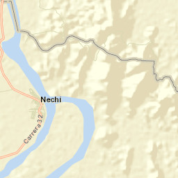 Nechí Street Map
