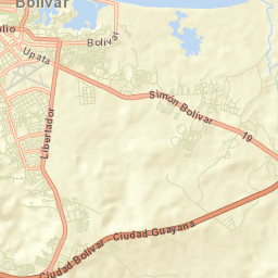 Ciudad Bolívar Street Map