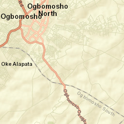 Ogbomoso Street Map