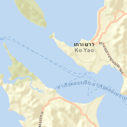 Amphoe Ko Yao Street Map