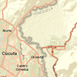 Cúcuta Street Map
