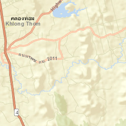 Amphoe Khlong Thom Street Map