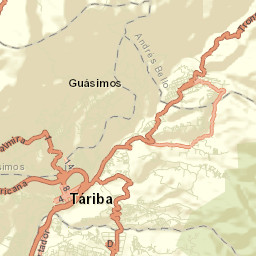 Táriba Street Map