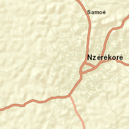 Nzérékoré Street Map