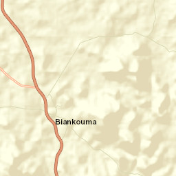 Biankouma Street Map