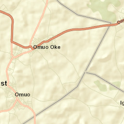 Omuo-Ekiti Street Map