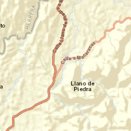 Llano de Piedra Street Map