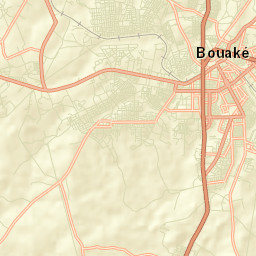 Bouaké Street Map