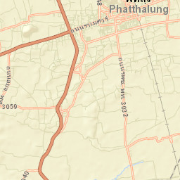 Amphoe Mueang Phatthalung Street Map