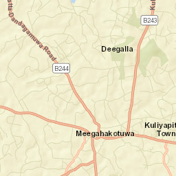 Kuliyapitiya Street Map