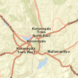 Kurunegala Street Map