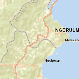 Melekeok Village Street Map