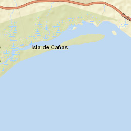 Cañas Street Map