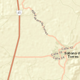 Sabana de Torres Street Map