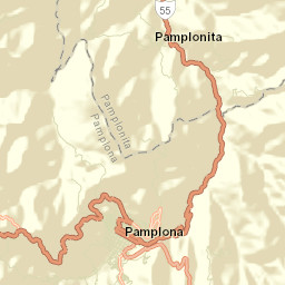 Pamplona Street Map