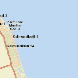Kalmunai Street Map